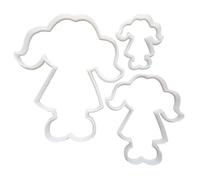 Girl Child Young Lady School Shape Cookie Cutter Dough Biscuit Pastry Stencil Pigtails Sharp Kid (Small)