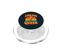 Girl Corn Dog Lover Woman State Fair Food PopSockets PopGrip for MagSafe