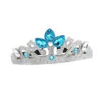Girl Crystal Crown Headband Shiny Crown Hair Band for Parties Birthdays Pageants Elegant Hair Decor for (Blue)