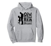 Girl Dad Her Protector Forever Father And Daughter Pullover Hoodie