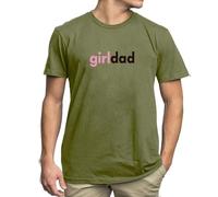 Girl Dad Shirt Mens Tee for Dads of Daughters Graphic Tees for Daddy of Daughters, Armygreen, Medium