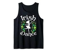 Girl Dancing Dancer Irish Dance St. Patrick’s Day Tank Top