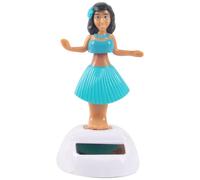 Girl Dashboard Doll, 3.9 Inch Solar Hula Dancer Dashboard Bobble, Heat/Fade-Resistant Hawaiian Bobbleheads for Car Office Home Hula Dancer Bobble