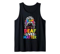 Girl Deaf Community Inclusion Sign Language ASL Tank Top