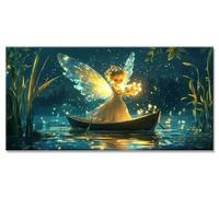 Girl Diamond Art Kits Adults, 5D Elf Diamond Painting Kit with Accessories, DIY Full Drill Crystal Art Cross Stitch Embroidery Pictures, Gem Arts and Crafts for Kids, Wall Decor Gifts 65x130cm y-2193