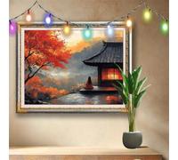 Girl Diamond Art Kits for Adults,5D Full Drill DIY Diamond Painting Landscape,Crystal Rhinestone Embroidery Arts Crafts,Diamond Art for Home Wall Decor,Painting by Numbers Kit (107x80cm) 58F-3317