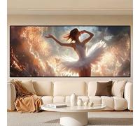 Girl Diamond Art Painting, 5D Paris Diamond Painting kit, Large 140x70cm/28x55in Dimond Art for Adults, DIY Crystal Art Gem Cross Stitch Embroidery Crafts, Hobbies for Adults Women, Home Decor 0R-471