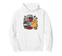 Girl Dinner Charcuterie Spread Badge Illustrated Devotee Pullover Hoodie
