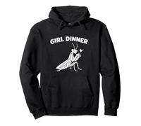 Girl Dinner Praying Mantis Funny Unhinged Gen Z Bug Meme Gag Pullover Hoodie