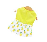 Girl Dog Pineapple Costume Apparel Beach Dress Beach Colorful Dress for Puppy Dog and Cats Dress