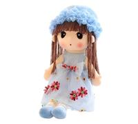 Girl Doll - Soft Fabric Play Companion, Handmade Cuddly Toy | Plush Body Construction Gentle Touch Design, Comforting Sleep Aid, Nursery Bedroom Playtime Activities Gift Occasions,
