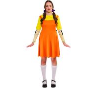Girl Doll Womens Costume Squid Game TV Show Netflix Halloween Childhood Games