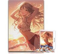 Girl Emerging From Sea Jigsaw 1000 Pieces for Teenagers Educational Play for Skill Growth for Special Moments Size 38x26cm