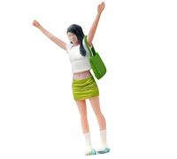 Girl Figure Model 1:64 Scale Hand Painted Miniature Figure Architecture Display Diorama Props Railway Scene Miniature Figures