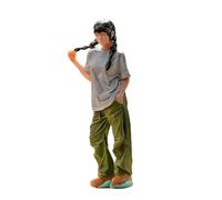 Girl Figure Model 1:64 Scale Hand Painted Miniature Figure Architecture Display Diorama Props Railway Scene Miniature Figures