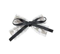 Girl Flat Clip Hairpin 2000s-style Ornaments Balletcore For Women Girl Bunches Hairclip Lace Sweet Balletcore