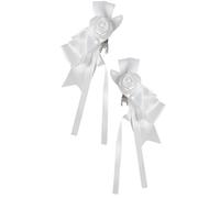 Girl Flat Clip Hairpin Ornaments Balletcore For Women Girl Bunches Hairclip Large Bows Sweet Balletcore Photo Props