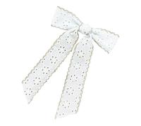 Girl Flat Clip Hairpin Ornaments Bows Barrette For Women Girl Bunches Hairclip Sweet Christmas Sweet Photo Props Lace Hair Bows For Weddings