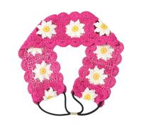 Girl Floral Headband Elegant Headscarf Creative Headband Hair Scarf Headwear Gifts Warm Colorful Head Wrap Crochet Headbands For Women Wide