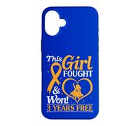 Girl Fought And Won 3 Years Cancer Free Leukemia Kid Warrior Case for iPhone 16 Plus