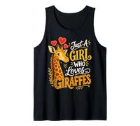 Girl Giraffe Lover Cute Safari Animal Tank Top