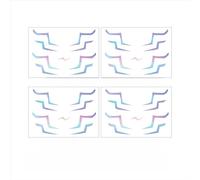 Girl Group Temporary Tattoos 4 Sheets Full Body Set Patterns Laser Tattoos Stickers Waterproof Cosplay Costume Accessories for Cosplay Party (WS-031) (053)