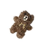 Girl hairpin cute plush cartoon rabbit side bear bb broken hair clip (3656 coffee color)