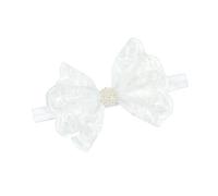Girl Headband Stylish Lace Bowknot Hair Accessory Gentle on Skin Fit 0-24 Months Stretchy Design Head Band Lovely Infant Hairband