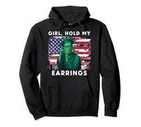 Girl Hold My Earrings RBG Statue of Liberty Pullover Hoodie