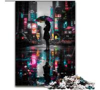 Girl Holding An Umbrella Jigsaw Puzzles for Teenagers 1000 Pieces, Family Entertainment Toys Is Ideal As A Gift for The Whole Family (50x75cm)