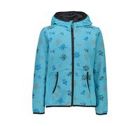 Girl hoodie CMP Floral Jacquard Pattern Bleu 4 ans