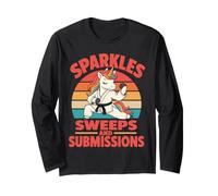 Girl Jiu Jitsu Fighter Unicorn BJJ Long Sleeve T-Shirt