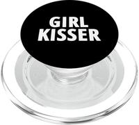 Girl Kisser Bold Funny LGBT Lesbian Pride Identity Statement PopSockets PopGrip for MagSafe