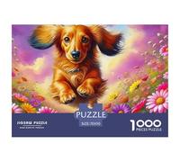 Girl Kissing Yorkshire Terrier on Wooden Deck Safe Cardboard Material Fun Challenging Experience, Great for Adults And Older Teenagers Alike 70x50cm/1000pcs