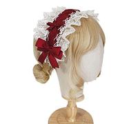 Girl Lace Headband With Bowknot Hair Hoop Gorgeous Fashion Headwrap Sweet Anime Maid Cosplay Accessories Lace Hair Hoop Ribbon Headband Amine Cosplay Headdress