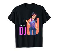 Girl Lady DJ Funny Quote Animi Lovers Music T-Shirt