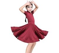 Girl Latin Ballroom Dance Dresses Dancing Ballroom Dance Dance Dress Tango Skirt Standard Salsa Competition Party Dresses Pratice Costumes(170)
