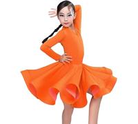 Girl Latin Ballroom Dance Dresses Dancing Ballroom Dance Dance Dress Tango Skirt Standard Salsa Competition Party Dresses Pratice Costumes(130)