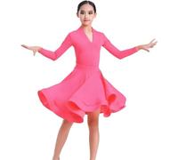 Girl Latin Ballroom Dance Dresses Dancing Ballroom Dance Dance Dress Tango Skirt Standard Salsa Competition Party Dresses Pratice Costumes(120)