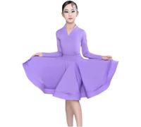 Girl Latin Ballroom Dance Dresses Dancing Ballroom Dance Dance Dress Tango Skirt Standard Salsa Competition Party Dresses Pratice Costumes(130)