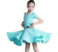 Girl Latin Dresses,Dancing Ballroom Dance Dress Tango Skirt Standard Salsa Dance Competition Party Dresses Dance Pratice Costumes(120)
