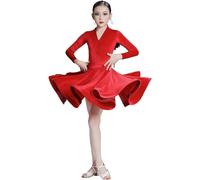Girl Latin Dresses,Dancing Ballroom Dance Dress Tango Skirt Standard Salsa Dance Competition Party Dresses Dance Pratice Costumes(120)