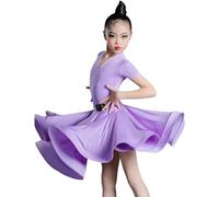 Girl Latin Dresses,Dancing Ballroom Dance Dress Tango Skirt Standard Salsa Dance Competition Party Dresses Dance Pratice Costumes(110)