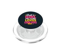 Girl Loves Corn Dogs State Fair Food PopSockets PopGrip for MagSafe