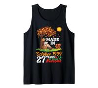 Girl Made in October 1999 Birthday 27 Years of Being Awesome Tank Top