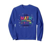 Girl Math Expert: Colorful STEM Empowerment Sweatshirt, Adult Unisex, Royal Blue, M
