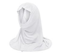 Girl Muslim Hijab Moslem Scarf for Children Little Girls Head Wrap Easy Pull-on Stretchy Islamic Headscarf Full Cover Shawl Long Turban Cap Anti-UV Arab Scarf Headpiece for 2-6 Years