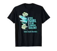 Girl No Longer Silent Dragonfly Sexual Assault Awareness T-Shirt