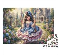 Girl on A Swing Jigsaw Puzzle for Game 1000 Pieces Victorian Mansion Anxiety Relief Secret Santa Small Gift Idea for Couples 70x50cm/1000pcs