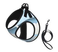 Girl On A Windy Beach Printing Puppy Summer Vest Harness With Reflective,Dog Accessories For Small Medium Large Dogs And Cats